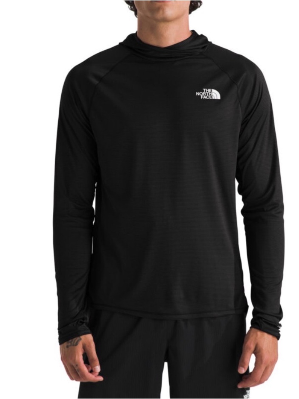 The North Face Men's Black Long-Sleeve Lightweight Pullover Hoodie Size M